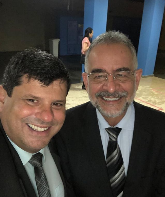 Foto - Rogério Avelar e Breno Salomão. Prefeito e vice-prefeito de Lagoa Santa MG
